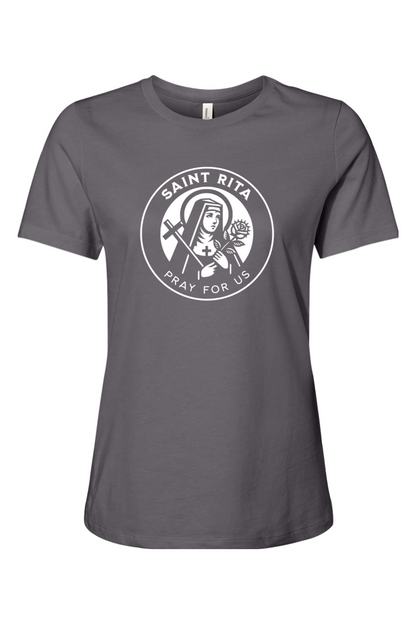 St. Rita (Pray for Us) - T-Shirt - Ladies Tee