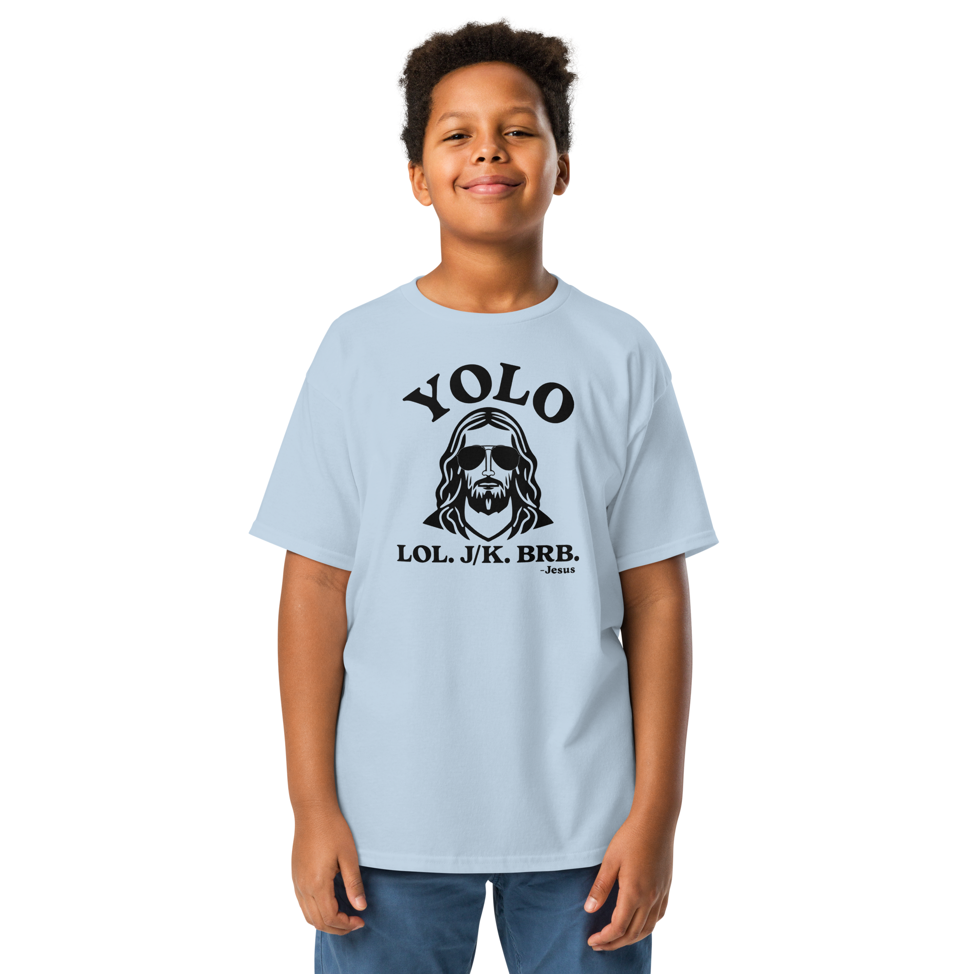 YOLO. LOL. JK. BRB. - Kids Tee