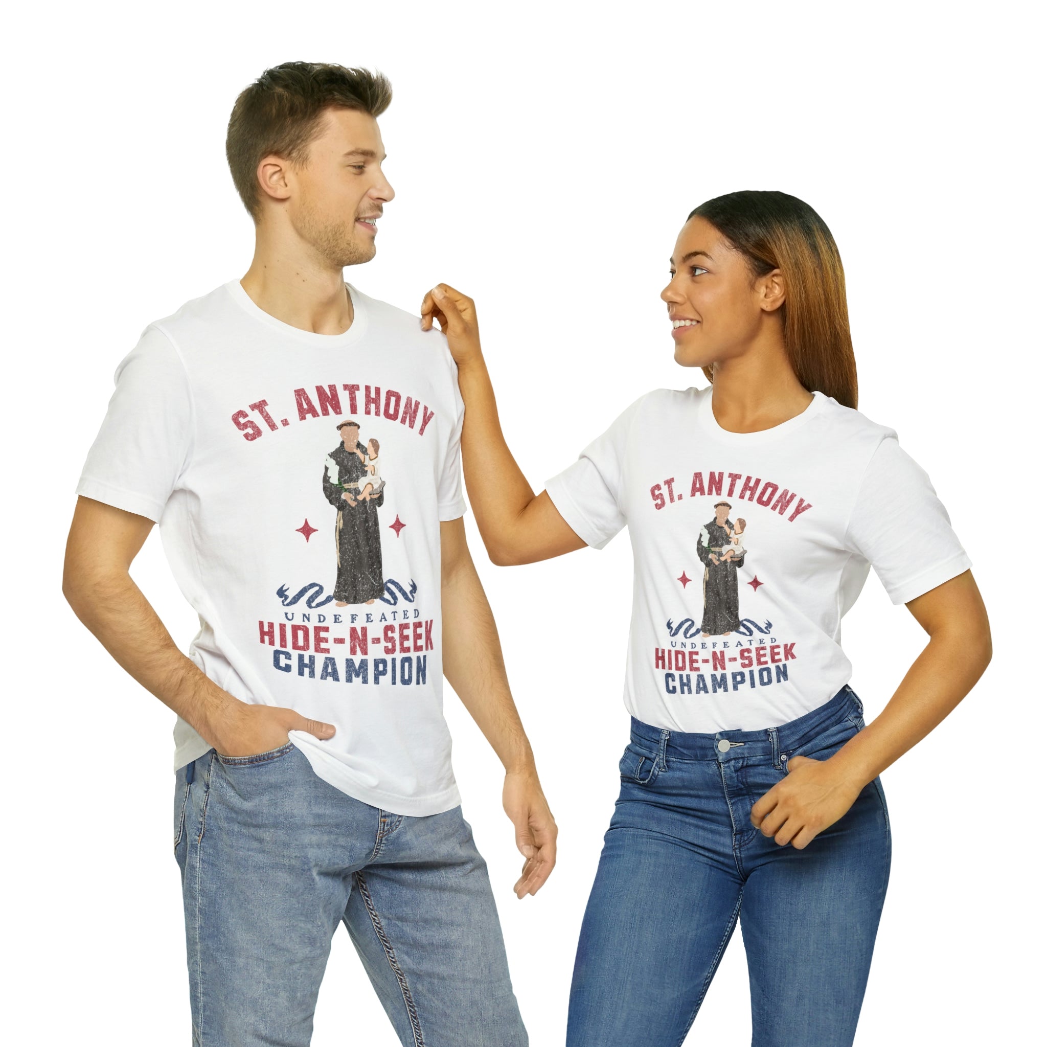 St. Anthony - Hide N Seek Champ - Unisex Tee